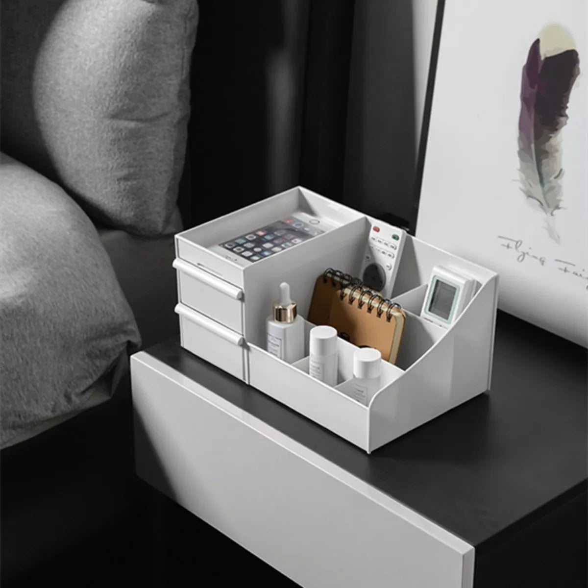 Caixa organizadora de maquiagem