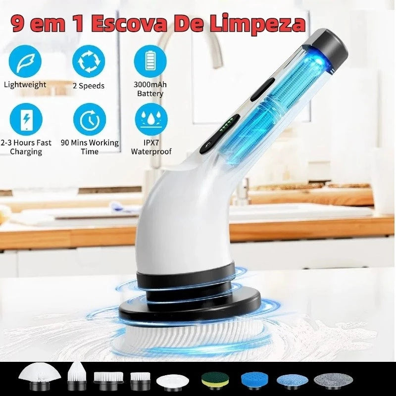 Escova de limpeza 9 em 1